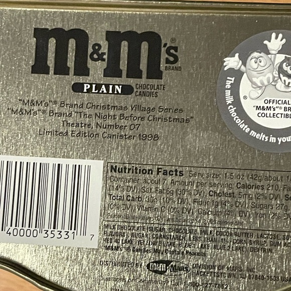 Vintage M&M happy holidays 1998 tin - Picture 7 of 9